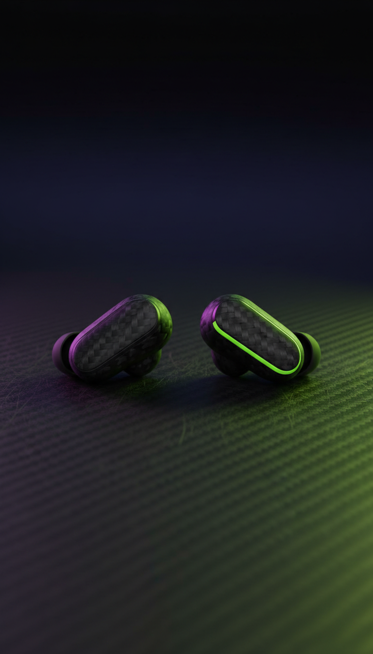 Carbon Fiber Wireless Earbuds Limited Edition