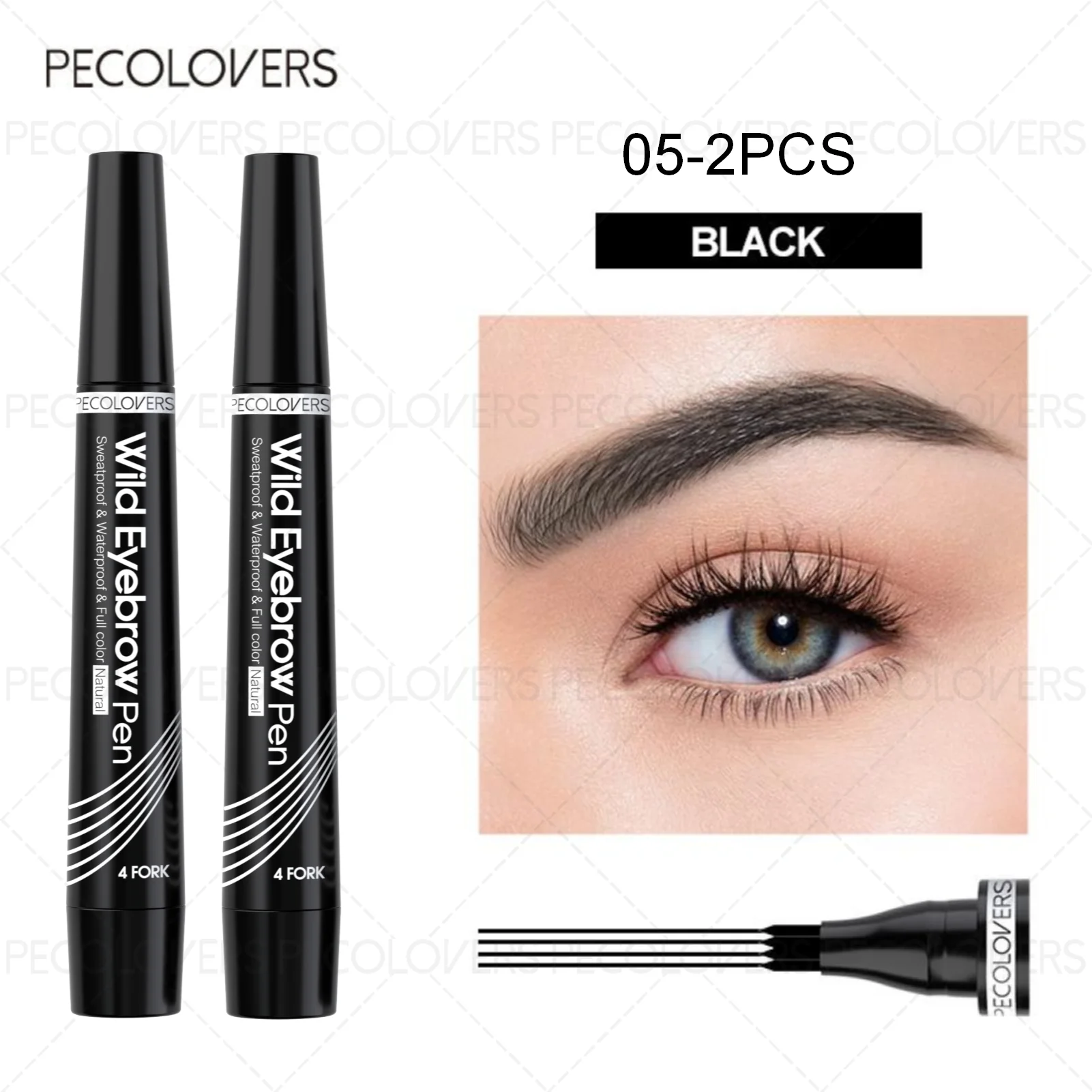 4-Tip Waterproof Eyebrow Tattoo Pen