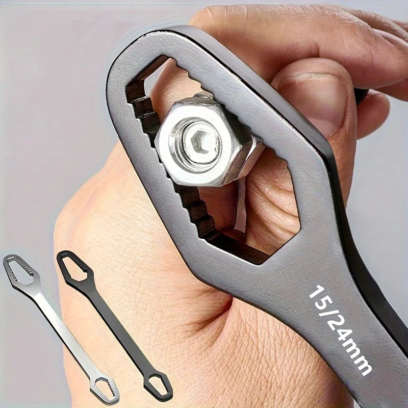Self-Tightening Double-Ended Ratchet Wrench (3–17mm)