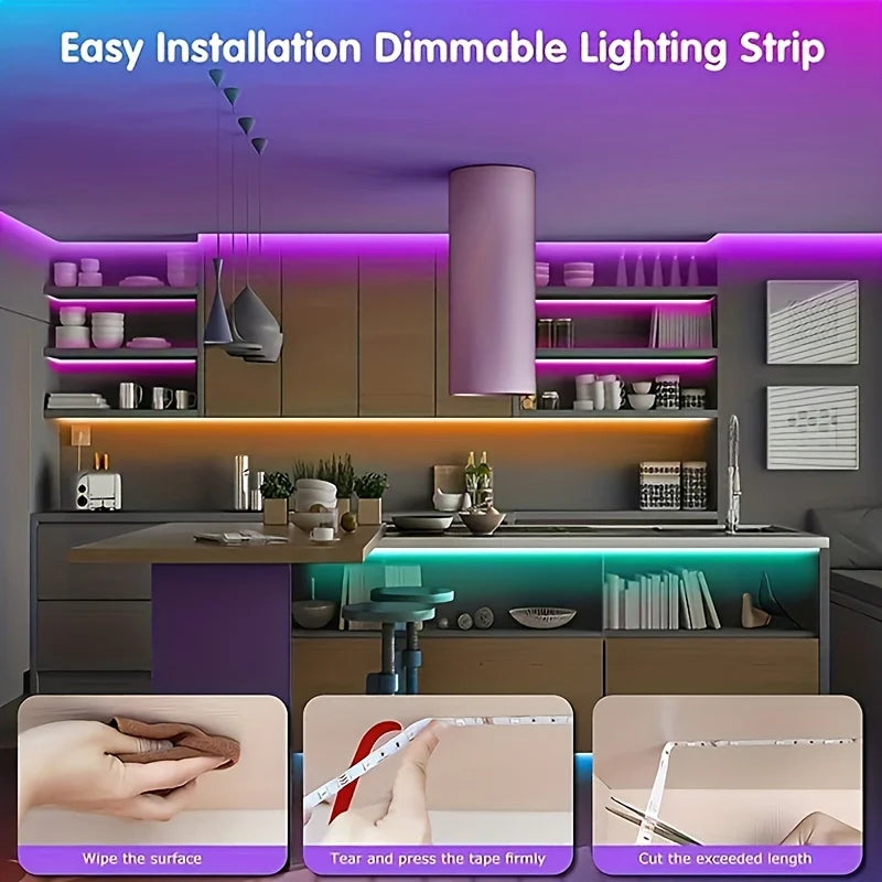 RGB LED Strip Lights with App Control (1M–40M)