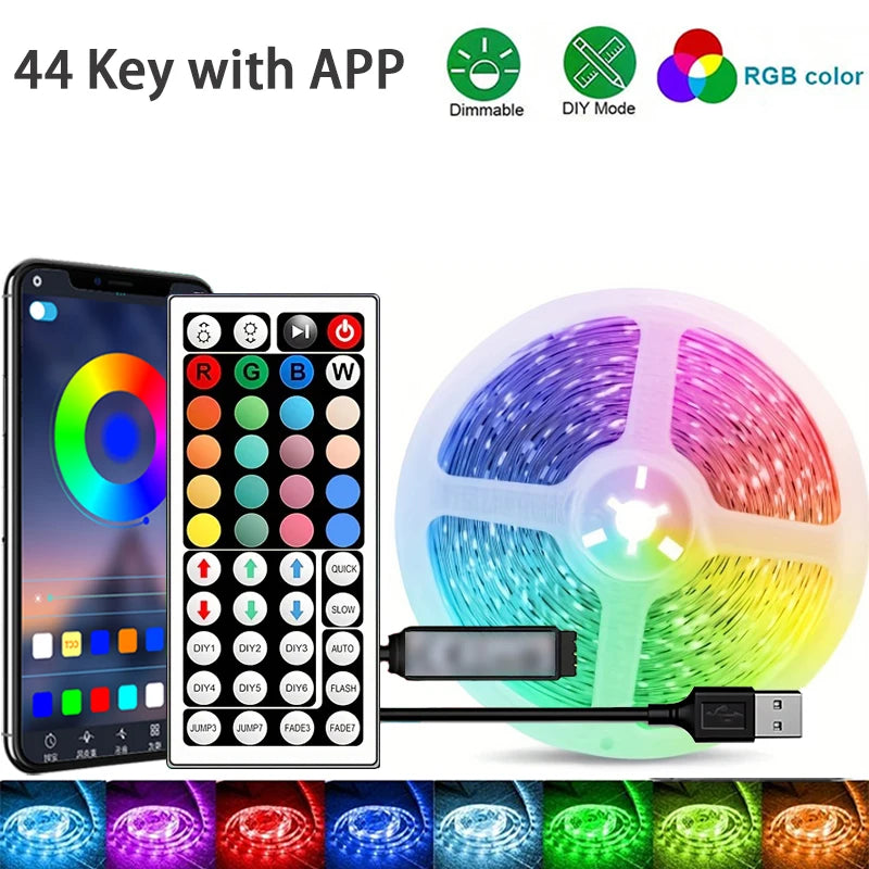 RGB LED Strip Lights with App Control (1M–40M)
