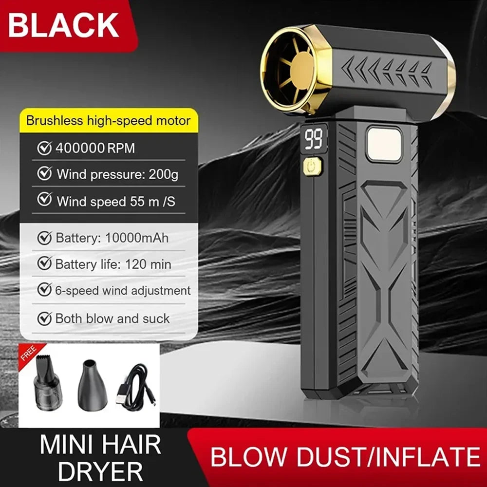 M18 Brushless Turbo Jet Fan — 400,000 RPM Dust Blower