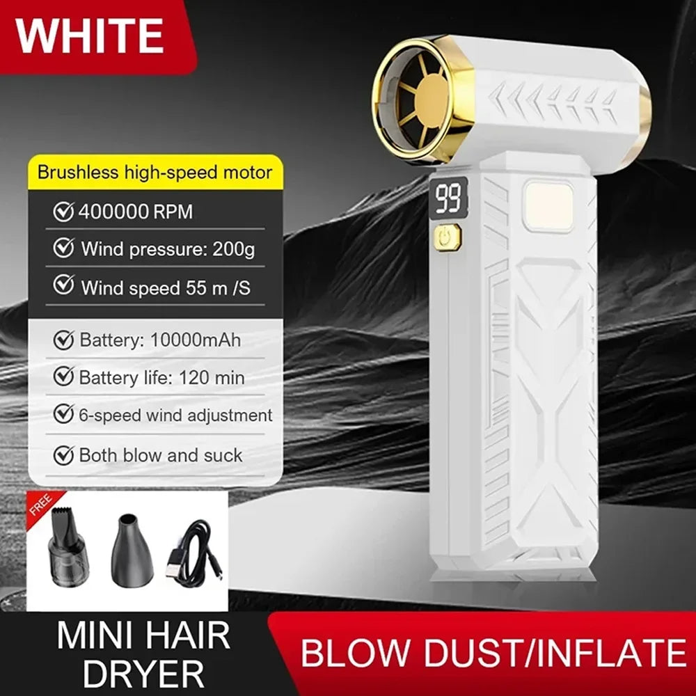 M18 Brushless Turbo Jet Fan — 400,000 RPM Dust Blower