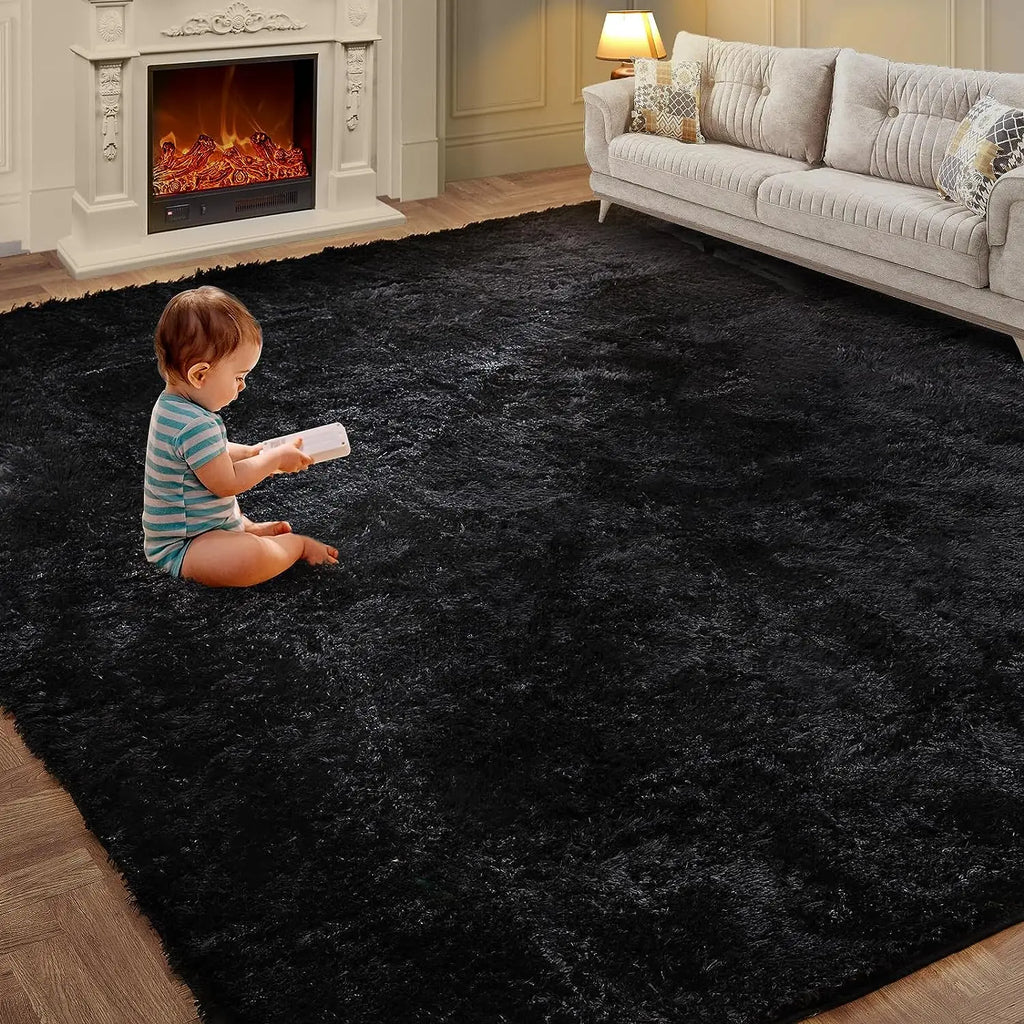 Tie-Dye Plush Fluffy Area Rug