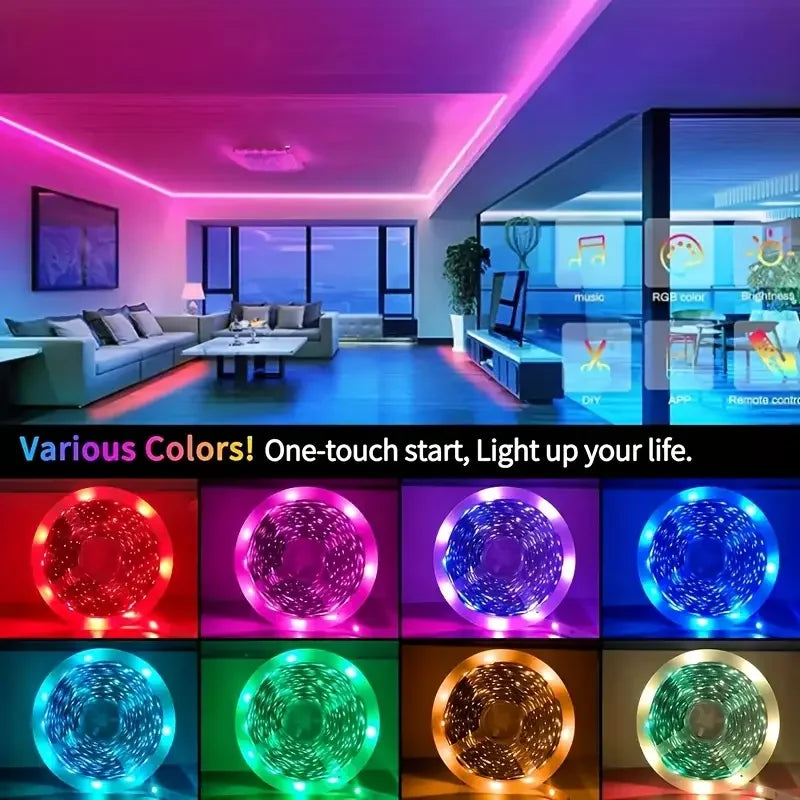 RGB LED Strip Lights with App Control (1M–40M)