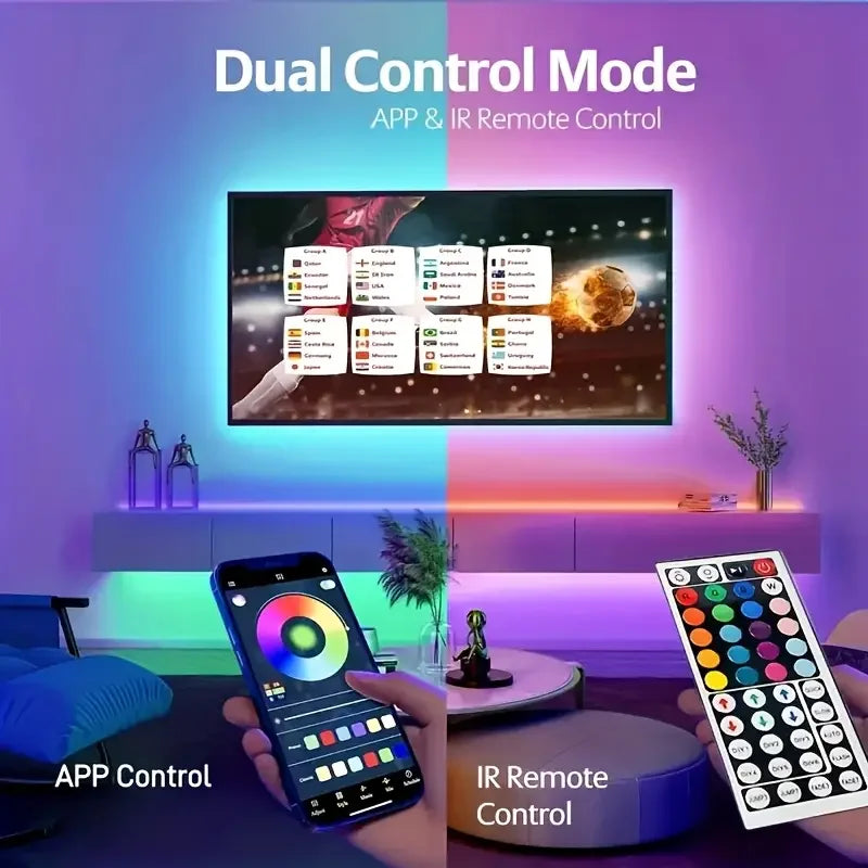 RGB LED Strip Lights with App Control (1M–40M)