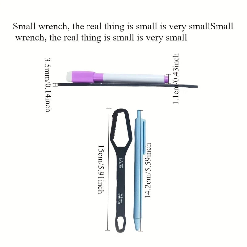 Self-Tightening Double-Ended Ratchet Wrench (3–17mm)