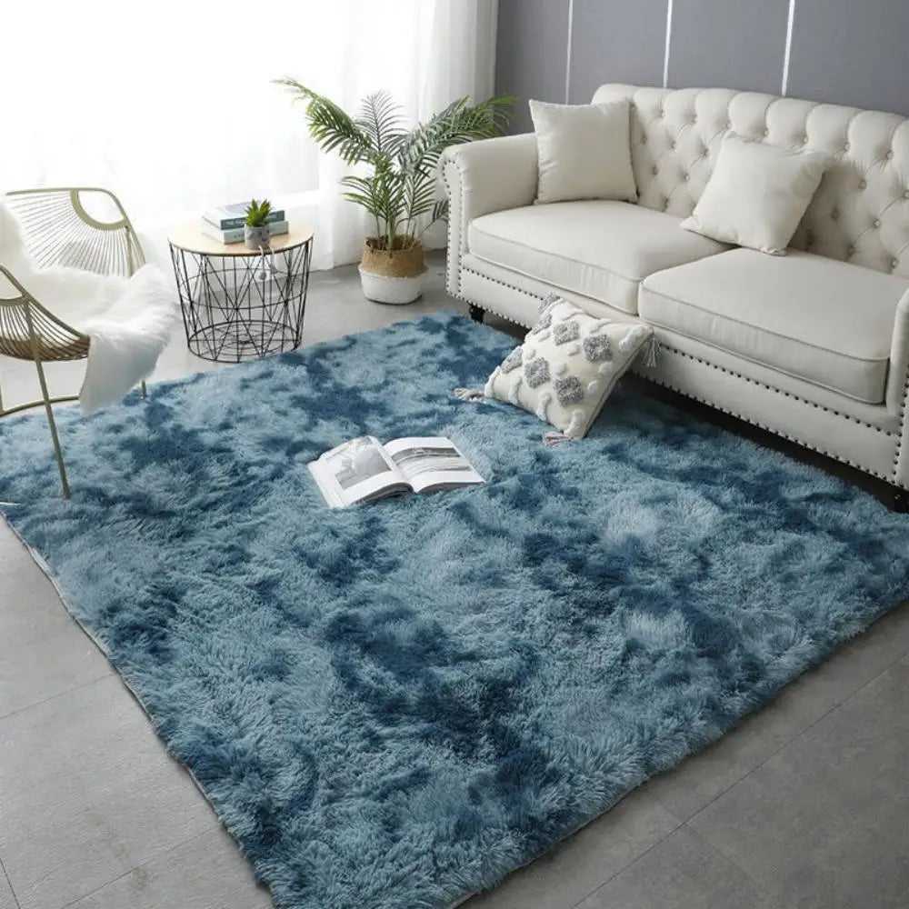 Tie-Dye Plush Fluffy Area Rug