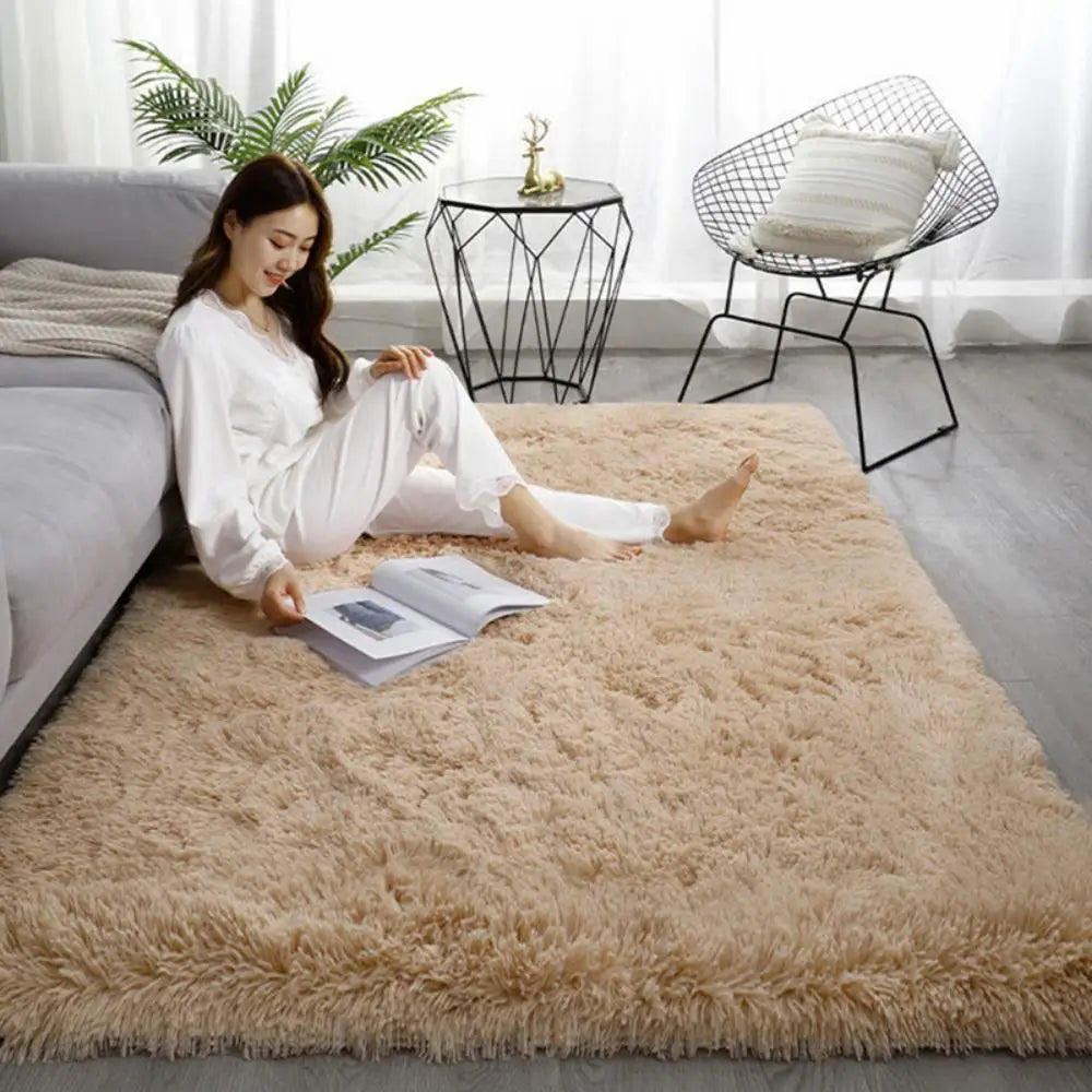 Tie-Dye Plush Fluffy Area Rug