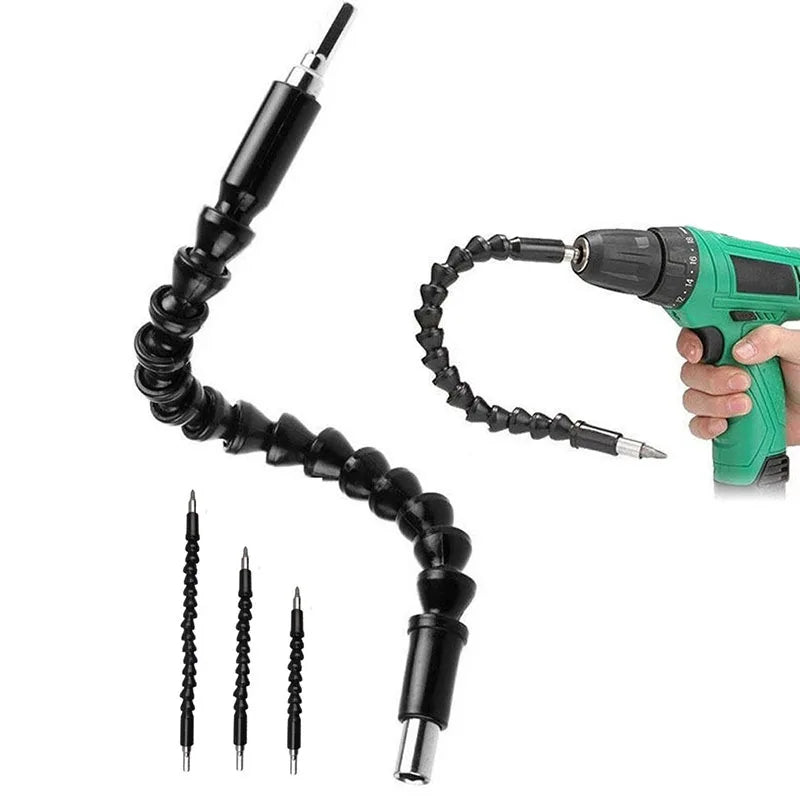 Flexible Drill Bit Extension Rod for Tight Spaces