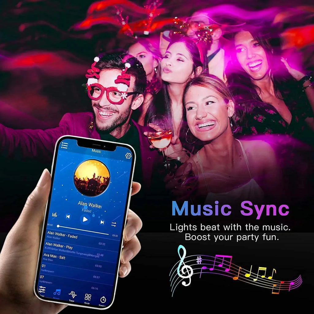 Bluetooth Smart LED Strip Lights SMD 5050 with App Control