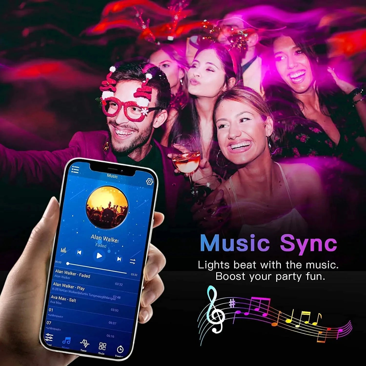 Bluetooth Smart LED Strip Lights SMD 5050 with App Control