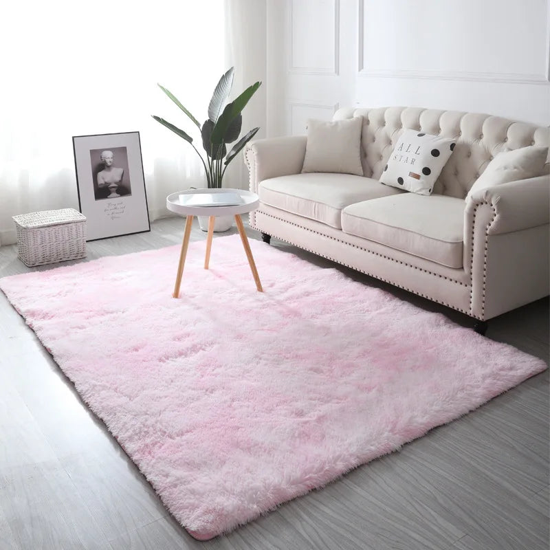 Tie-Dye Plush Fluffy Area Rug