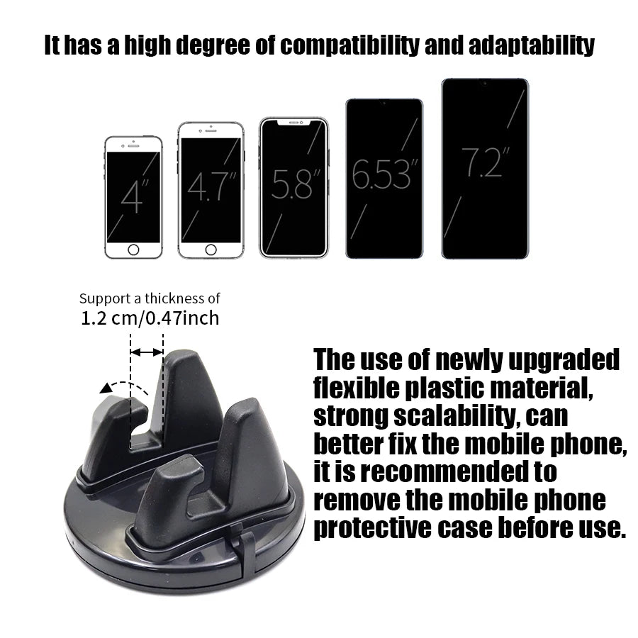 360° Rotatable Car Phone Holder & Dashboard Mount