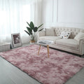 Tie-Dye Plush Fluffy Area Rug