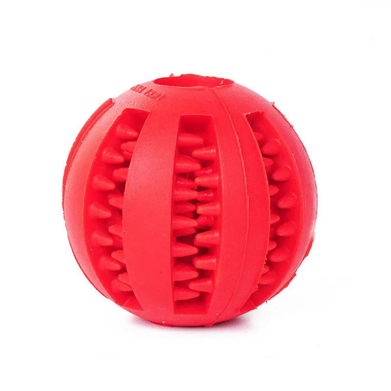 Dog Chew Toy Ball — Treat Feeder & Teeth Cleaner