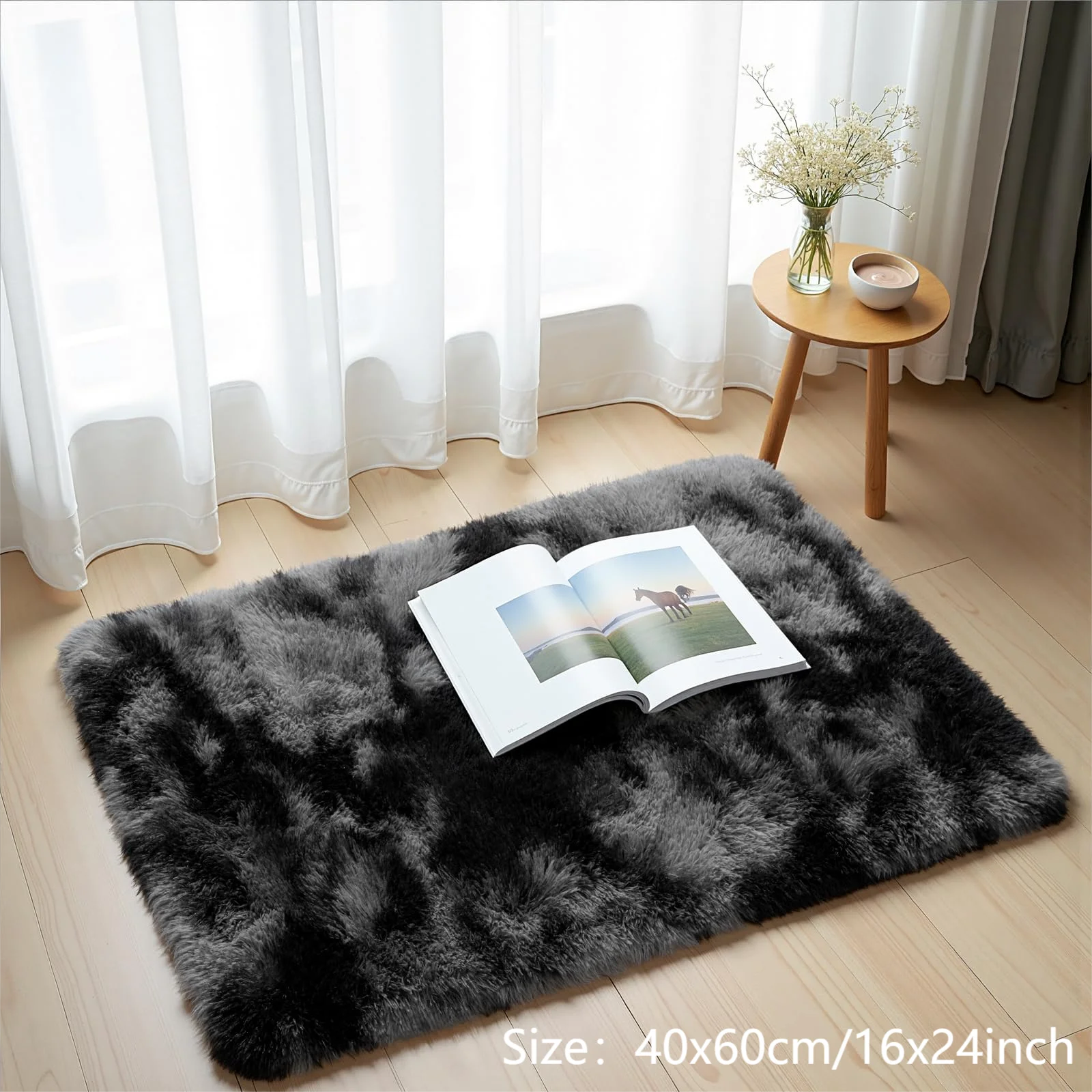 Tie-Dye Plush Fluffy Area Rug