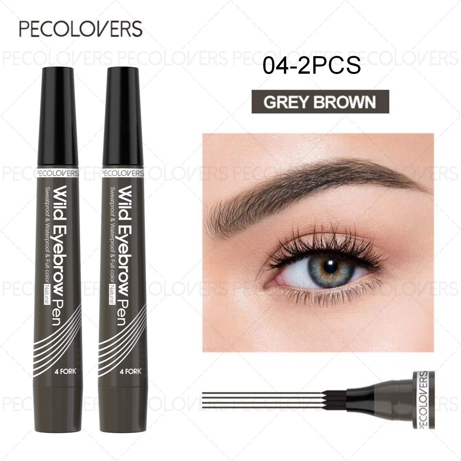 4-Tip Waterproof Eyebrow Tattoo Pen
