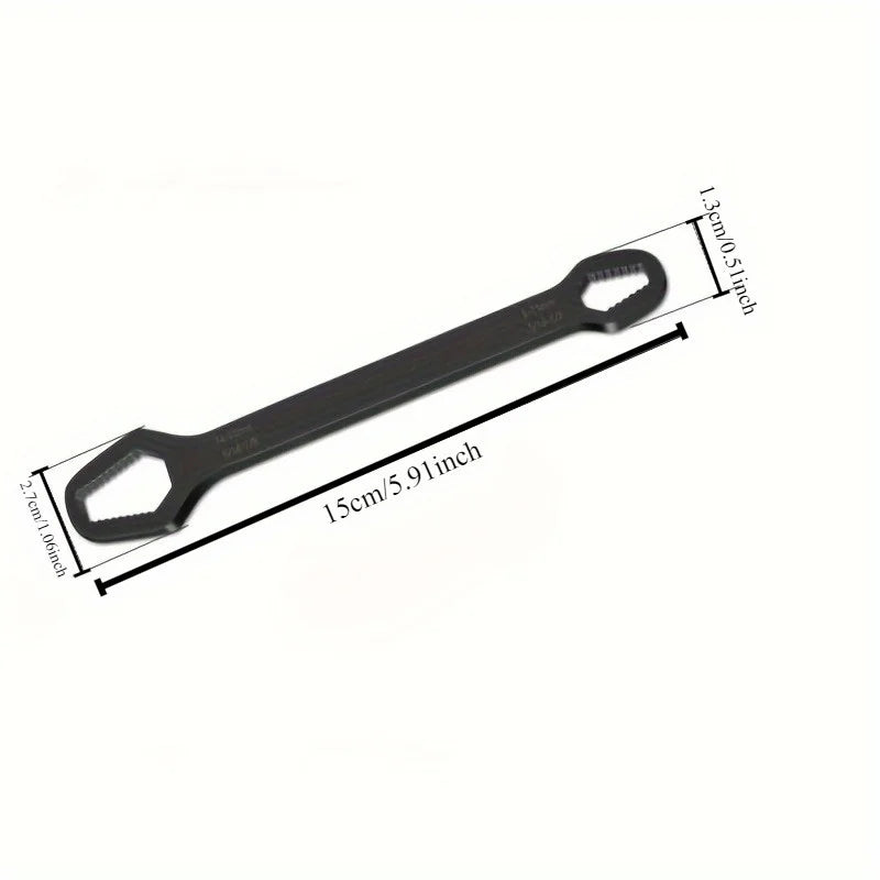 Self-Tightening Double-Ended Ratchet Wrench (3–17mm)