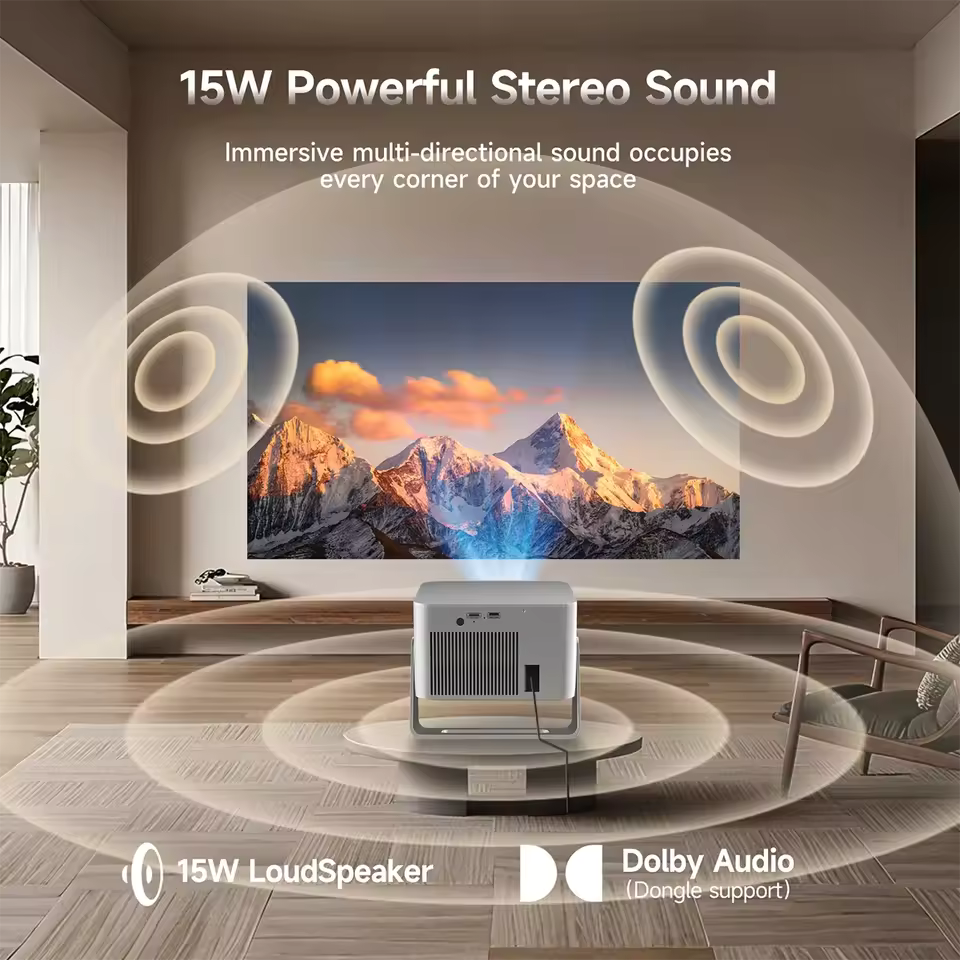 Mini Projector Magcubic With 4K TV stick