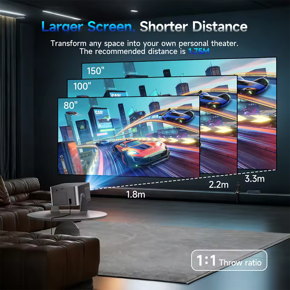 Mini Projector Magcubic With 4K TV stick